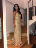 LTP0908,Spaghetti Straps Mermaid Tulle Prom Dresses with HZ0307