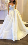 Ivory Lace Wedding Dresses, Sweetheart Wedding Bridal HZ0307