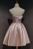 LTP0628,pink off the shoulder satin homecoming HZ0307