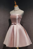 LTP0628,pink off the shoulder satin homecoming HZ0307
