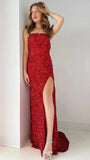 LTP1350,Gold Sequin Strapless Backless Mermaid Prom HZ0307