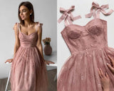 LTP1020,Sweetheart beautiful a-line homecoming dresses tea length prom evening HZ0307