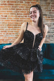 Lavender Floral Lace Homecoming Dresses Ruffle Mini Party Gown, HZ0307