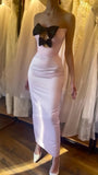 Light Pink Bodycon Homecoming Dresses Strapless Sexy Party Prom HZ0307