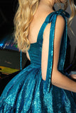 Lovely Blue A-Line Homecoming Dresses, HZ0307