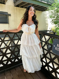 Lovely Ivory Chiffon Ruffle Homecoming Dresses Bowknot Birthday Party HZ0307