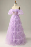 Lovely Tulle A-Line Prom Dress With Bubble Short HZ0307