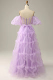 Lovely Tulle A-Line Prom Dress With Bubble Short HZ0307