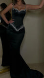 Luxury Beaded Mermaid Prom Dress, Sleeveless Party HZ0307
