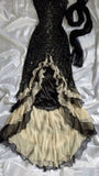 Luxury Beaded Mermaid Prom Dress, V-neck Ruffle Party HZ0307