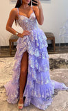 Luxury Lace Ruffles Prom Dress With HZ0307
