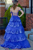Luxury Lace Ruffles Prom Dress With HZ0307