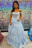 Luxury Lace Ruffles Prom Dress With HZ0307