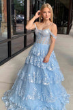 Luxury Lace Ruffles Prom Dress With HZ0307