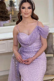 Luxury Mermaid Sequin Long Evening Prom Dresses, HZ0307