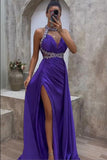 Mermaid Beaded Halter Neck Long Prom HZ0307
