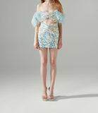 Modern Sequined Feather Homecoming Dresses School Dance Dress, HZ0307