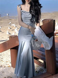 New Fashion Party Dresses Ruffle Floor Length Evening Prom HZ0307