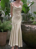 New Fashion Party Dresses Ruffle Floor Length Evening Prom HZ0307