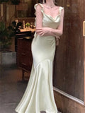 New Fashion Party Dresses Ruffle Floor Length Evening Prom HZ0307
