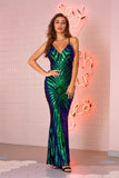 Rose Gold Sequin Mermaid Prom Dresses HZ0307