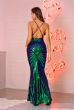 Rose Gold Sequin Mermaid Prom Dresses HZ0307