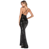 Rose Gold Sequin Mermaid Prom Dresses HZ0307