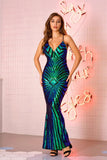 Rose Gold Sequin Mermaid Prom Dresses HZ0307