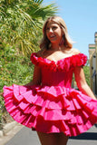 Off The Shoulder A-Line Homecoming Dresses, HZ0307
