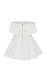 Off The Shoulder Ivory Homecoming Dresses Satin Short Hoco Dress, HZ0307