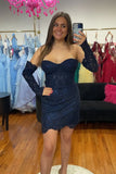 Off The Shoulder Homecoming Dresses Lace Bodycon Graduation Dress, HZ0307
