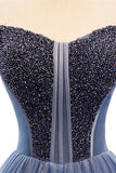 Off the Shoulder Blue Cinderella HZ0307