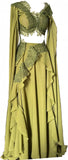 Olivia Green Chiffon Prom Dress Ruffles Applique Evening Dresses, HZ0307