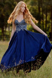 Glitter Spaghetti Straps A-Line Prom HZ0307