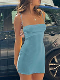 Pastel Yellow Spaghetti Straps Bodycon Homecoming Dresses Mini Party HZ0307