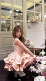 Pink Homecoming Dresses Mini Party Dress Birthday Prom Graduation HZ0307