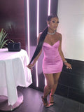 Pink Homecoming Dresses, Sweetheart Graduation Dresses, HZ0307