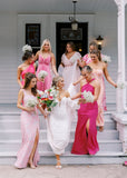Pink Wedding Party Dresses Optional Bridesmaid Dresses, HZ0307