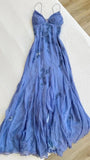 Pretty Mermaid Spaghetti Straps Lilac Long Prom Dresses Party Dress, HZ0307
