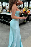 Knot Front Yellow Satin Fitted Long Party HZ0307
