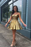 Purple A-Line Ruched Homecoming Dress Mini Party Dresses, HZ0307