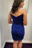 LTP1379,Royal Blue Sleeveless Tight Homecoming HZ0307