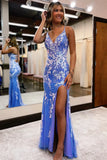 LTP1402,Plunging V-Neck Embroidery Lace Long Prom Dress with HZ0307