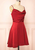 Red A-Line Homecoming Dresses Short Graduation Dress, HZ0307