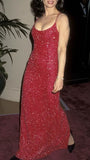 Red Sequin Bodycon Prom Dresses Evening Party HZ0307