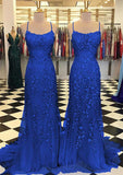 Custom Made Appliques Mermaid Lace Prom HZ0307
