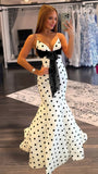 Senior Prom Dresses Mermaid Long Evening Party Dress Spaghetti Straps Formal HZ0307