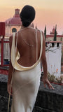 Sexy Backless Sheath Prom Dress, Sleeveless Night Party Dress, HZ0307