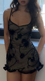 Sexy Black Lace Bodycon Homecoming Dresses Mini Cocktail Party HZ0307