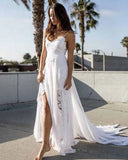 Sexy Lace Tulle Wedding Gown Beach Wedding HZ0307